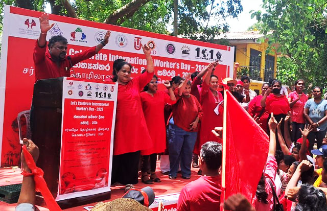 140 වැනි ජාත්‍යන්තර කම්කරු දිනය කටුනායකදී අභිමානවත් ලෙස සැමරේ